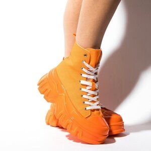 Throw It Up Chunky High-Top Sneakers